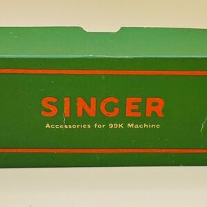 SINGER Accessories Box for 99K Sewing Machine Green Vintage